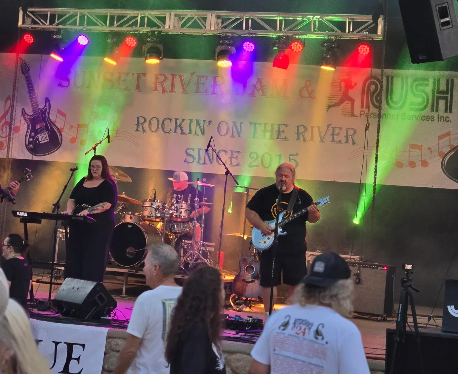 Jinx band members on stage at Sunset River Jam 2026